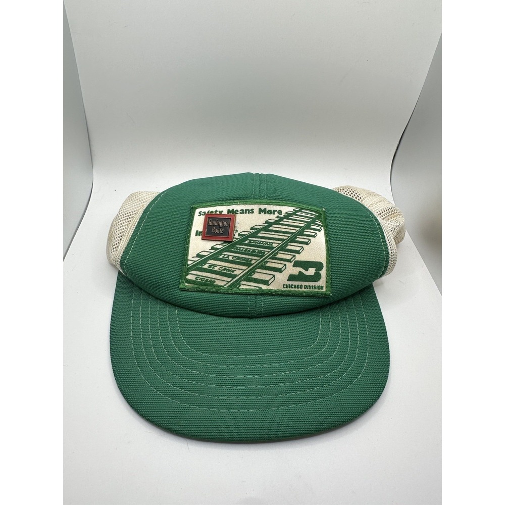 VTG Cardinal Cap And Jacket Co. Train Hat Logo Snapback Foam - Made In Korea